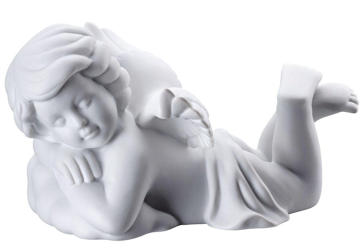 Rosenthal Dekofigur Engel träumend gross weiss matt 14 cm, Figuren von Rosenthal