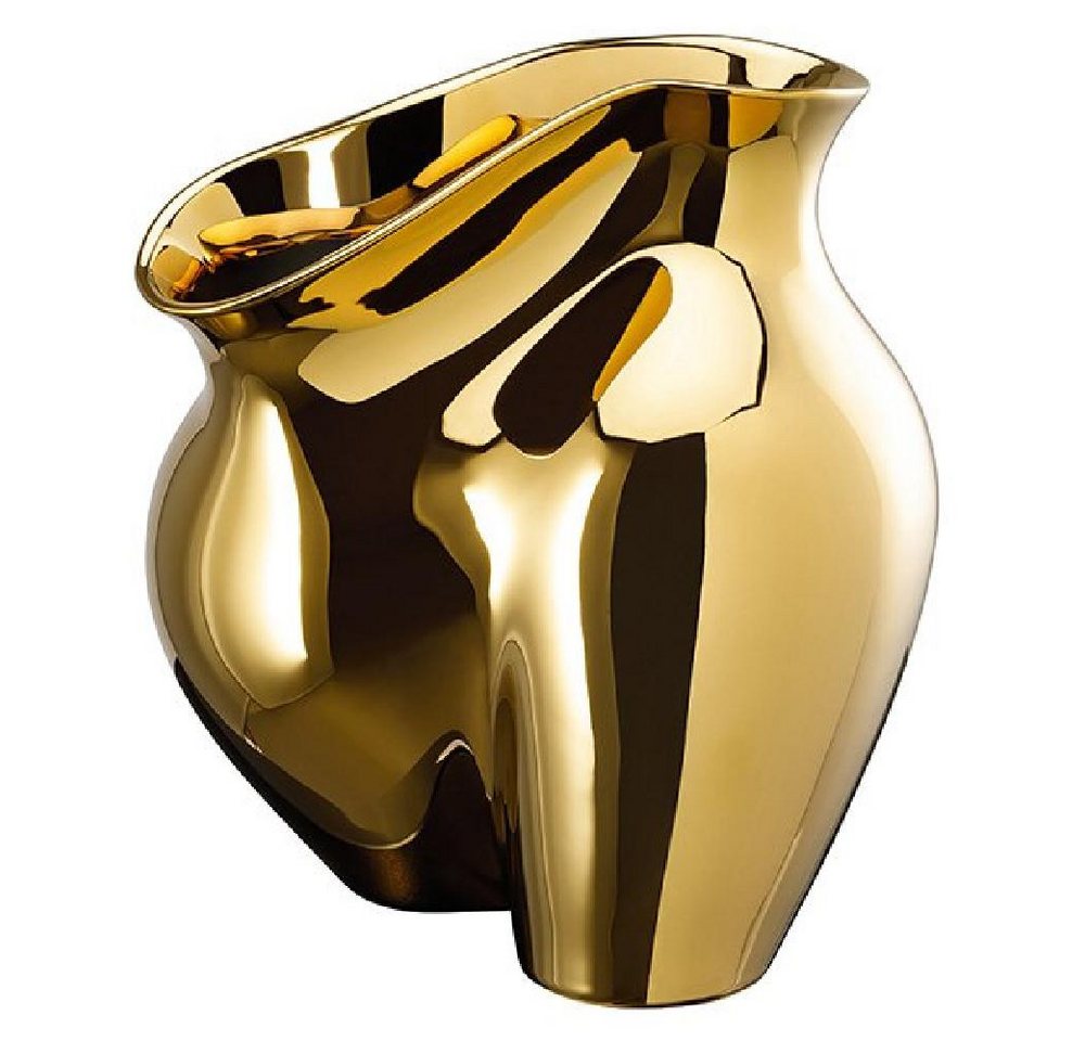 Rosenthal Dekovase Vase La Chute Gold titanisiert (26cm) von Rosenthal