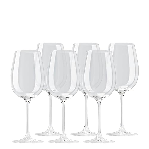 Rosenthal DiVino Rotweinglas Bordeaux Glatt 6er Set Rotweinkelch Rund Ø 6,5 cm h 24,2 cm 580ml Kristallglas von Rosenthal