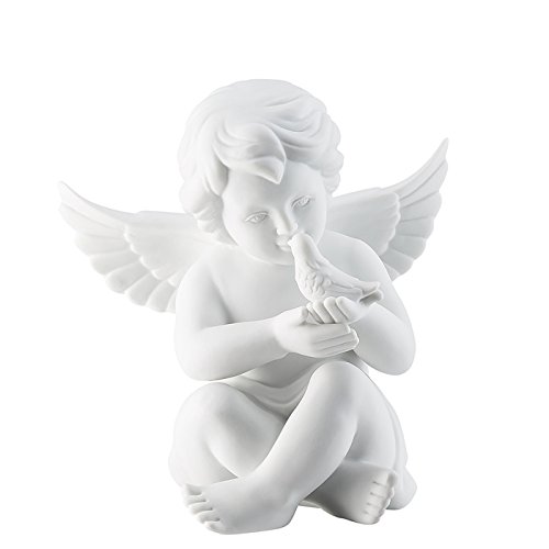 Engel mit Taube Weiss matt Gross 14 cm von Rosenthal