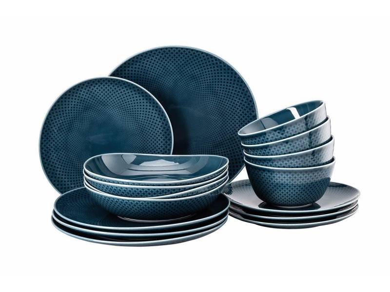 Rosenthal Geschirr-Set Geschirr-Set 16-tlg. Junto Ocean Blue, Porzellan Rosenthal Geschirr-Set Geschirr-Set 16-tlg. Junto Ocean Blue, Porzellan von Rosenthal