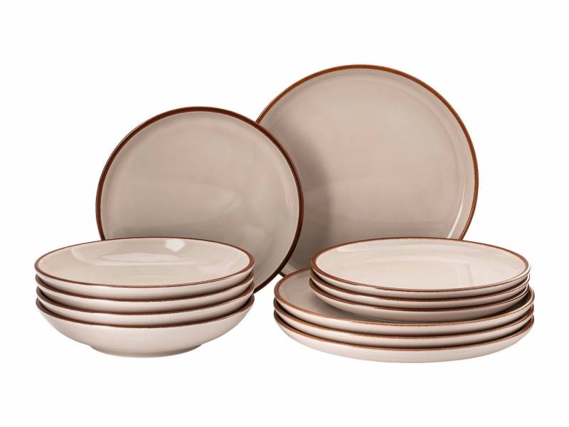 Rosenthal Geschirr-Set Profi Casual Starterset Shell 12tlg, Porzellan, Sets von Rosenthal
