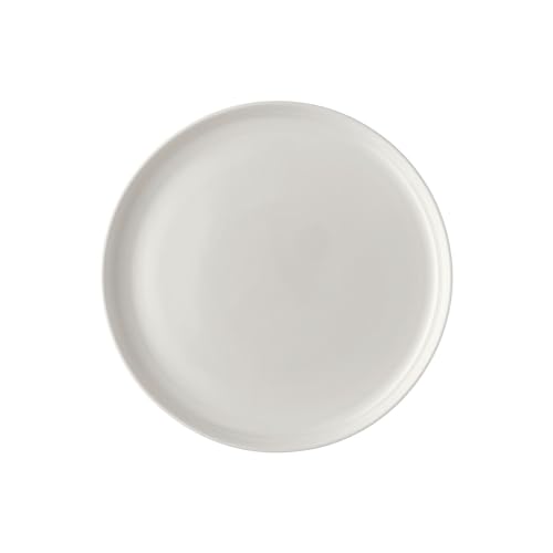 Rosenthal Jade Lift Weiss Teller Flach 24 cm - Bone China Teller für Dinner, Flache Teller, Essteller Rund, Geschirr für Spülmaschine und Mikrowelle, Höhe 2,3 cm, weiß von Rosenthal