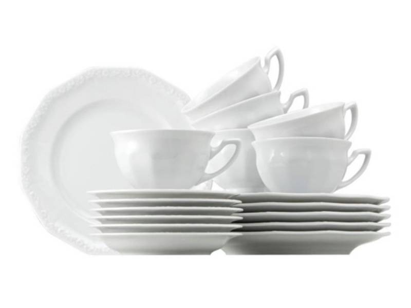 Rosenthal Kaffeeservice Maria Weiss Kaffeeset 18tlg., Porzellan von Rosenthal