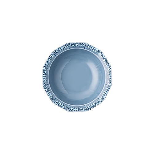 Rosenthal Maria Dream Blue Müslischale - Vieleck - Ø 17,2 cm - h 4,4 cm - 0,320 l, Porzellan, Schale, Bowl, blau, spülmaschinenfest, mikrowellengeeignet, romantischer Vintage-Touch von Rosenthal