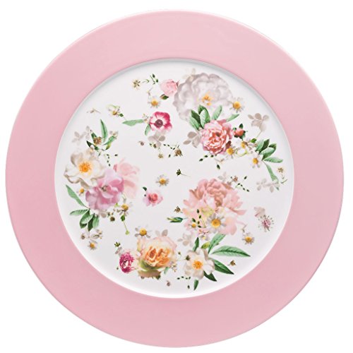 Rosenthal Maria Pink Rose Platzteller - Rund - Ø 33,1 cm - h 2,3 cm, Porzellan von Rosenthal