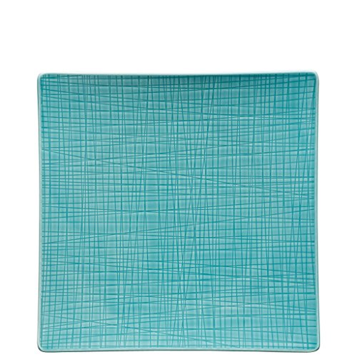 Rosenthal - Mesh Colours Aqua - Teller - quadratisch - flach - 27 cm - Porzellan Rosenthal - Mesh Colours Aqua - Teller - quadratisch - flach - 27 cm - Porzellan von Rosenthal