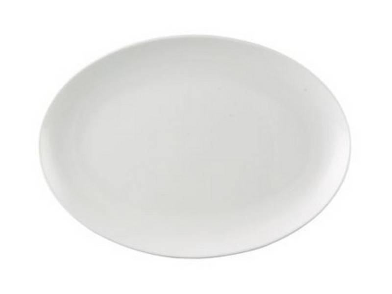 Rosenthal Servierplatte Jade Weiss Platte 43 cm, Bone China, (Platte), Platten von Rosenthal
