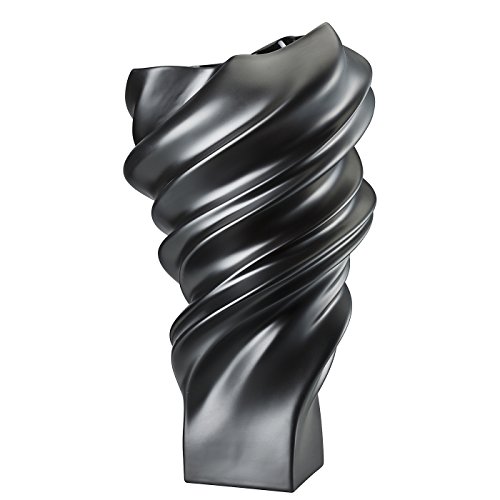 Rosenthal Squall Schwarz matt Vase 32 cm von Rosenthal