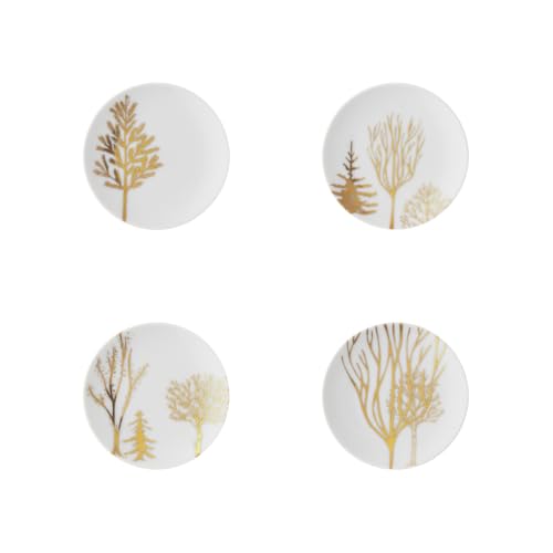 Rosenthal TAC Gropius Festive C. Trees Set 4 Teller flach 10cm von Rosenthal