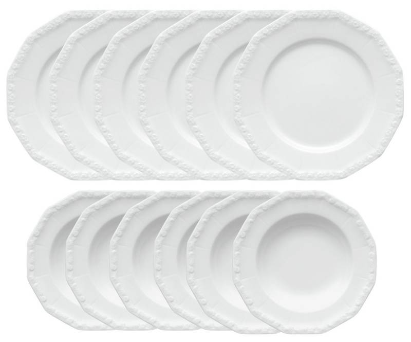 Rosenthal Tafelservice Maria Weiss Tafelset II 12tlg., Porzellan von Rosenthal