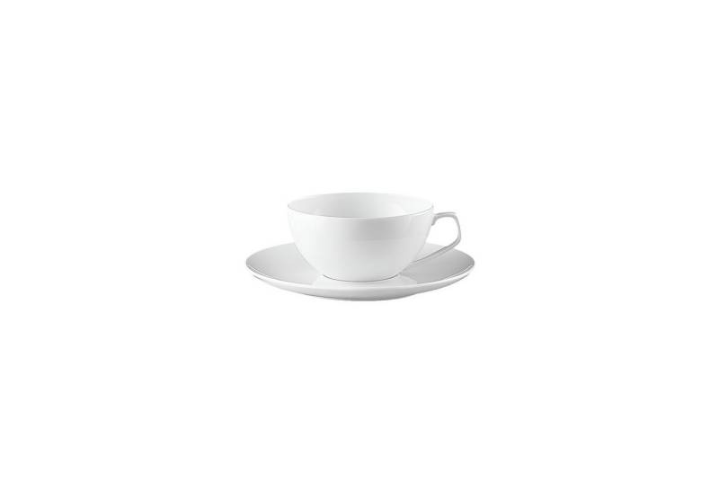 Rosenthal Tasse Teetasse 2-tlg. - TAC GROPIUS WEISS, Porzellan, Lebensmittelkontaktsicher + Mikrowellengeeignet + Spülmaschinenfest von Rosenthal
