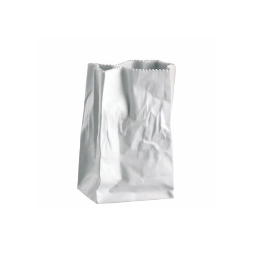 Rosenthal Tütenvase Weiss glasiert Vase 18 cm Rosenthal Tütenvase Weiss glasiert Vase 18 cm von Rosenthal