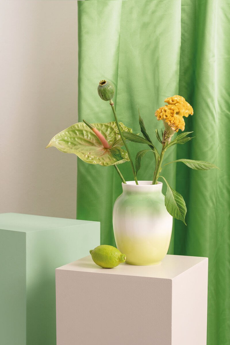 Rosenthal Vase 20cm Balance lime von Rosenthal