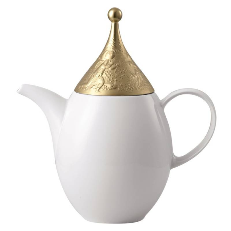 Rosenthal Zauberflöte Sarastro Kaffeekanne - weiß/gold - 1,5 Liter von Rosenthal