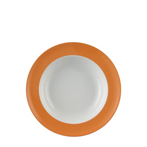 Thomas Sunny Day Orange Suppenteller - Rund - Ø 22,8 cm - h 4,2 cm - 0,390 l, Porzellan, Orange von Rosenthal