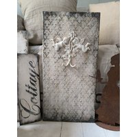 Schweres Holz Paneel "Engelchen" Shabby Vanille/Beige/Weiß/Braun/Grautöne Großer Engelshaken 70x29, 5cm Viel Struktur Ganzjährige Deko Innen Schweres Holz Paneel "Engelchen" Shabby Vanille/Beige/Weiß/Braun/Grautöne Großer Engelshaken 70x29, 5cm Viel Struktur Ganzjährige Deko Innen von Rosenundmehr