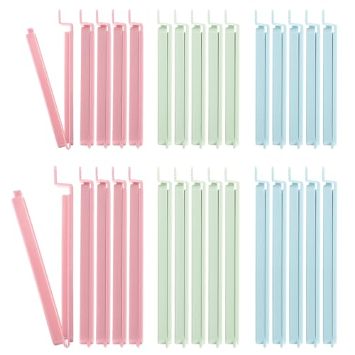 RosewineC 30 Stück Verschlussclips für Beutel, 12/15.5CM Tütenclips Langer Clip zum Verschließen Von Lebensmitteln Clips für Tüten Verschlussklammern Tüten Verschlussklemmen für Kaffee Nuss Kekssiegel von RosewineC