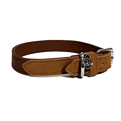 Rosewood 04109 Luxus-Hundehalsband aus weichgriffigem Leder für einen Halsumfang von 31-41 cm, rot von Rosewood