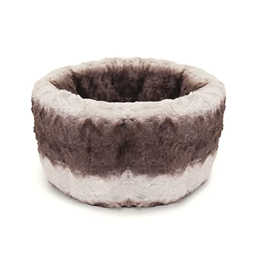 Rosewood 04379 Kuschelbett für Hunde, weich, Länge 38 cm, grau / cremeweiß von Rosewood