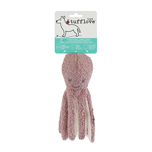 Rosewood Tufflove Hundespielzeug Octopus Medium, robust, für mittelgroße bis große Hunde, Pink von Rosewood