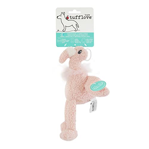Tufflove Flamingo Hundespielzeug, klein, robust, für kleine und mittelgroße Hunde von Rosewood