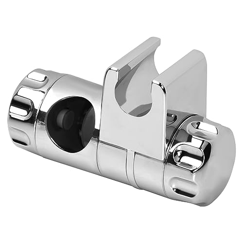 Roseyan Handbrause Halterung Universal Duschkopf Halterungen Verstellbare Brausehalter Stangengleiter ABS Verchromt Dusche Halter Schieber Verstellbare Klemmhalterung für Wandstange 25 mm Duschstange Roseyan Handbrause Halterung Universal Duschkopf Halterungen Verstellbare Brausehalter Stangengleiter ABS Verchromt Dusche Halter Schieber Verstellbare Klemmhalterung für Wandstange 25 mm Duschstange von Roseyan