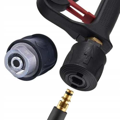 Adapter Click-M22 – Messing-Anschluss, kompatibel mit Kärcher K2-K7 | Verbindungsstück für Hochdruckschläuche | M22x1,5mm auf Click-System | Metallausführung von Rosfix