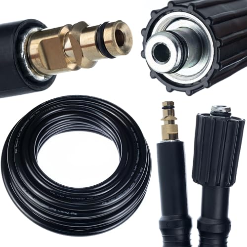 Hochdruckschlauch 10m Kärcher Quick Connect - M22 | Kompatibel mit K2-K7 Hochdruckreinigern | 200 Bar | Nylonverstärkung | PVC-Schutzschicht von Rosfix