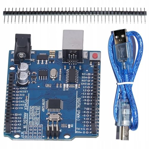 Rosfix ACS A1 Modul – ATMEGA328 AVR für Arduino UNO R3 | USB-Kabel & 40x Goldpin-Stiftleiste | 7-12V Spannung | DIY Elektronik-Komponente Rosfix ACS A1 Modul – ATMEGA328 AVR für Arduino UNO R3 | USB-Kabel & 40x Goldpin-Stiftleiste | 7-12V Spannung | DIY Elektronik-Komponente von Rosfix