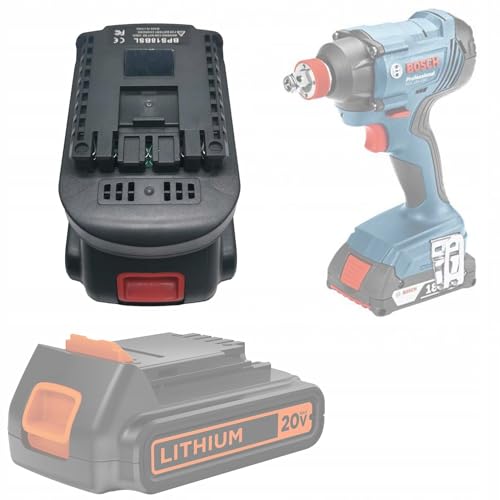 Rosfix BPS18BSL – Akku-Adapter-Konverter | Kompatibel mit Black&Decker, Stanley, Porter Cable 18V zu Bosch 18V | Umwandlung | Zubehör für Elektrowerkzeuge Rosfix BPS18BSL – Akku-Adapter-Konverter | Kompatibel mit Black&Decker, Stanley, Porter Cable 18V zu Bosch 18V | Umwandlung | Zubehör für Elektrowerkzeuge von Rosfix