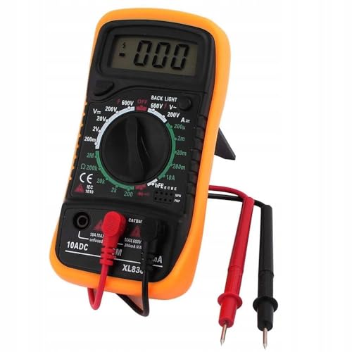 Rosfix DT-830B – Digital Multimeter | LCD-beleuchtetes Display, HOLD-Funktion, automatisches Abschalten | Max. Wert 1999 Einheiten | Elektronisches Messgerät Rosfix DT-830B – Digital Multimeter | LCD-beleuchtetes Display, HOLD-Funktion, automatisches Abschalten | Max. Wert 1999 Einheiten | Elektronisches Messgerät von Rosfix