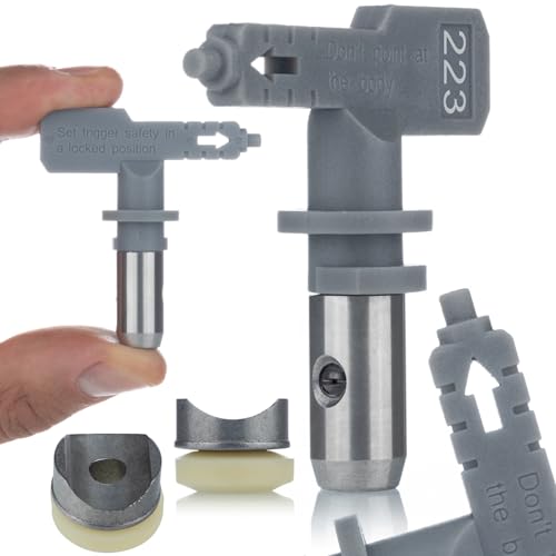 Rosfix Hi-Flow 223 Sprühdüse – 10 cm Sprühbreite, für Hydroisolierungen & Mehrfarbenfarben | Kompatibel mit Graco, Wagner, Titan | Zubehör für Farbspritzgeräte von Rosfix