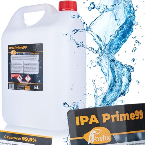 Rosfix IPA Prime99 Isopropanol 99,9% 5 L – Hochreiner Reinigungsalkohol | Rückstandsfrei & Schnell Trocknend | Für Elektronik, Optik, Auto & Labor | Reinigungsmittel von Rosfix