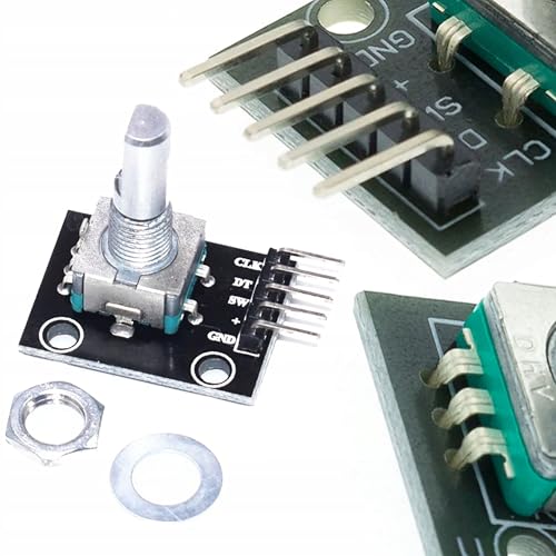 Rosfix Modul Drehencoder mit Taster – 360° Drehbereich | 20 Impulse pro Umdrehung | 2,54 mm Raster | Für DIY, Automatisierung, Robotik | Drehgebermodul Rosfix Modul Drehencoder mit Taster – 360° Drehbereich | 20 Impulse pro Umdrehung | 2,54 mm Raster | Für DIY, Automatisierung, Robotik | Drehgebermodul von Rosfix