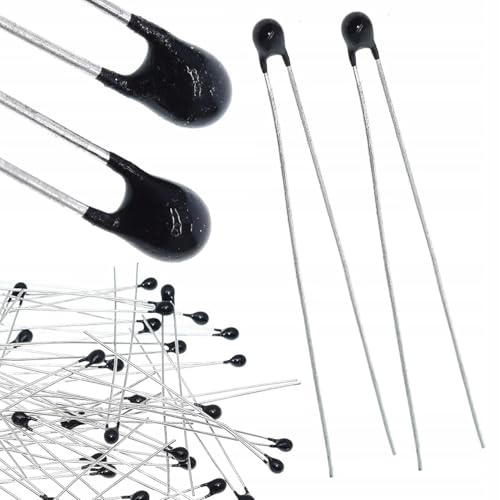 Rosfix NTC Thermistor – 10k Ohm Temperaturfühler | -50°C bis +150°C | Für Elektronik, HVAC, Industrie | 2 Stück | Präziser Temperaturmesser | Elektronisches Zubehör von Rosfix