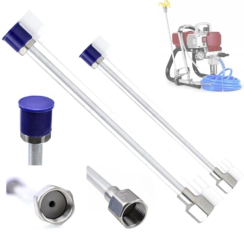 Rosfix Set Spritzlanze 75 cm + 100 cm – 7/8" Gewinde | 290 bar Druckfestigkeit | Für schwer zugängliche Stellen | Zubehör für Farbspritzgerät von Rosfix