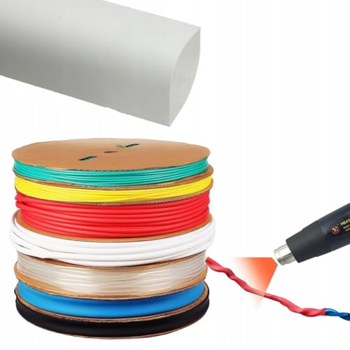 Rosfix – Weiße Schrumpfschlauch 20mm 1m | Selbstverlöschend, UV-beständig, 2:1 Schrumpfverhältnis | Elektronik, Automobilindustrie | Schrumpfschläuche für Isolierung und Schutz Rosfix – Weiße Schrumpfschlauch 20mm 1m | Selbstverlöschend, UV-beständig, 2:1 Schrumpfverhältnis | Elektronik, Automobilindustrie | Schrumpfschläuche für Isolierung und Schutz von Rosfix