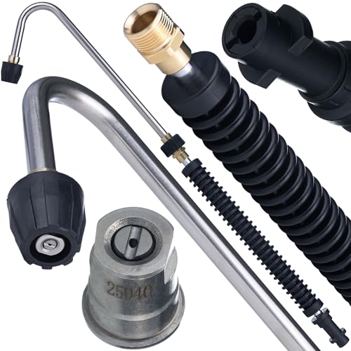 Rosfix – Winkelstrahllanze für Hochdruckreiniger | 300 mm Lanze + 400 mm Verlängerung | 160 bar, M18x1,5 & M22 Anschluss | Für Karcher K-Serie | Reinigung Zubehör Rosfix – Winkelstrahllanze für Hochdruckreiniger | 300 mm Lanze + 400 mm Verlängerung | 160 bar, M18x1,5 & M22 Anschluss | Für Karcher K-Serie | Reinigung Zubehör von Rosfix