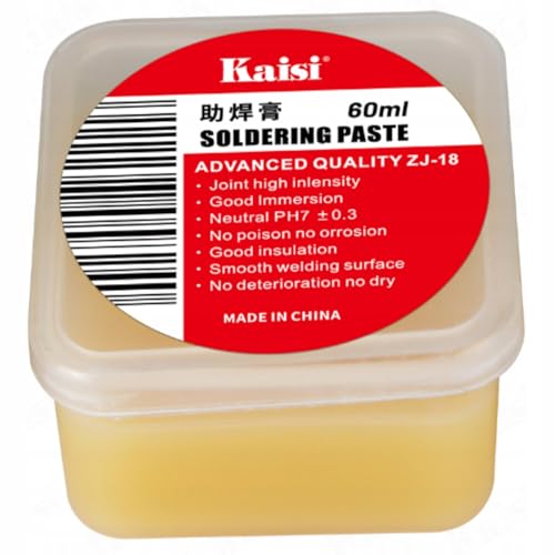 Rosfix ZJ-18 – Lötflussmittel Gel Konsistenz 60ml | Korrosionsfrei für IC und PCB | Einfache Anwendung und Reinigung | Elektronik Lötpaste von Rosfix