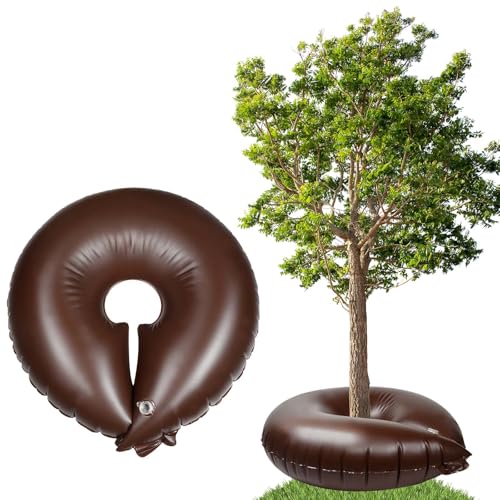 Roshtia 1 Packung 15 Gallonen Baumbewässerungsringbeutel langsam freisetzbare wiederverwendbare Baumtasche Bulk Heavy Duty Automatische Tropfbewässerung Ring PVC Wurzelwassersystem für Garten neu von Roshtia