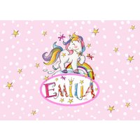 Tischset Einhorn Mit Punkte Und Sterne, Einschulungsgeschenk , Pausenbrot Schule, Rosirosinchen Tischset Einhorn Mit Punkte Und Sterne, Einschulungsgeschenk , Pausenbrot Schule, Rosirosinchen von RosiRosinchen