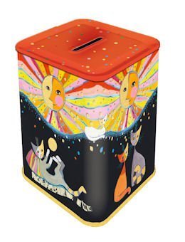 Rosina Wachtmeister - Spardose aus Metall - Katze/Katzen von Rosina Wachtmeister
