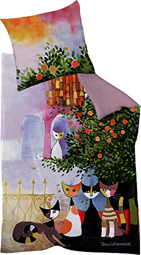 Rosina Wachtmeister Wendebettwäsche Vita Familiare Feinbiber bunt Größe 135x200 cm (80x80 cm) von Rosina Wachtmeister