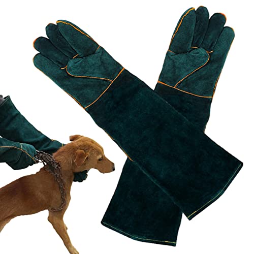 Rosixehird Bissfeste Handschuhe - Anti-Biss-Handschuhe für Hunde,Kratzfeste Schutzhandschuhe für Hundetraining, Katzenkratzer, Falken, Reptilien, Schlangen von Rosixehird