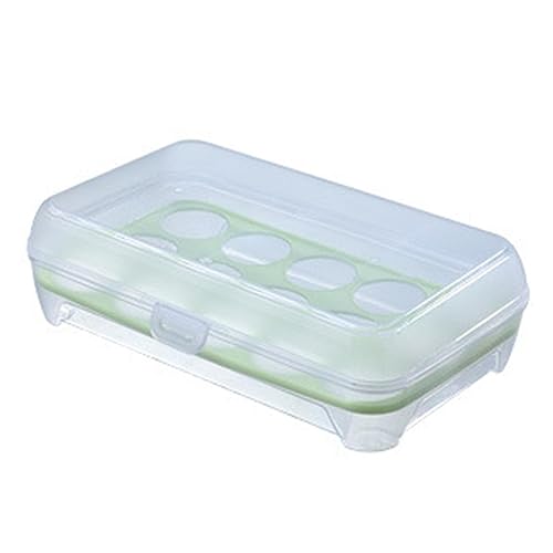 Rosixehird Eierhalterbehälter | Eierbox mit 15 Fächern für den Kühlschrank,Tragbarer Eierträger-Spender, auslaufsicheres Eier-Aufbewahrungsbehälter-Tablett für Picknick, Küche von Rosixehird