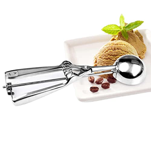Rosixehird Eisportionierer,Eisportionierer mit Auslöseauslöser | Edelstahl-Eisportionierer mit Trigger Release Cookie Dough Scoop zum Kochen von Melonen-Backzubehör von Rosixehird