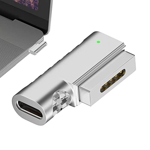 Rosixehird auf Mag-Safe 2,Typ-C PD-Netzteil auf Magsafe 2 mit LED-Anzeigeleuchte | Mag-sicherer -Adapter für schnelles Aufladen, kompatibel mit 2013–2015 Pro 13–15 Zoll, Air 11–13 von Rosixehird