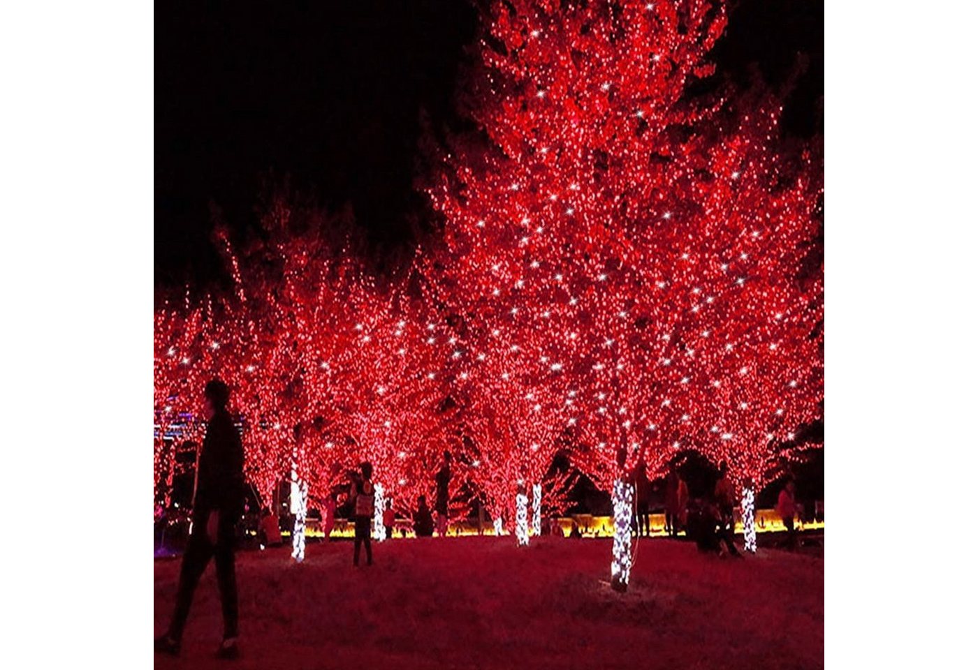 Rosnek LED-Baummantel 20m LED Lichterkette for Außen Innen Party Weihnachten Garten Baum, 200-flammig, mit 3M-Verlängerungskabel Rosnek LED-Baummantel 20m LED Lichterkette for Außen Innen Party Weihnachten Garten Baum, 200-flammig, mit 3M-Verlängerungskabel von Rosnek