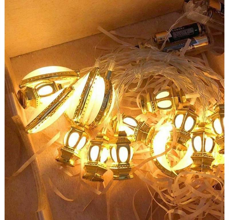 Rosnek LED Dekolicht LED Star Moon String Light, Eid Muslim Islam Festival Party Deko, 10LEDs 1.5m von Rosnek